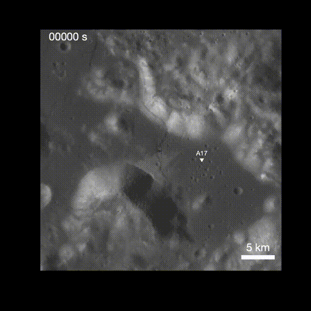 计算机模拟描绘了发生在月球李-林肯断层的浅层月震产生的地震波