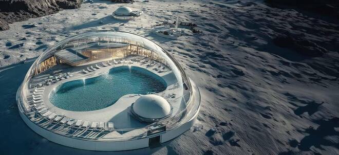 幻想中的月球游泳池:它必须建立在一个密封空间里